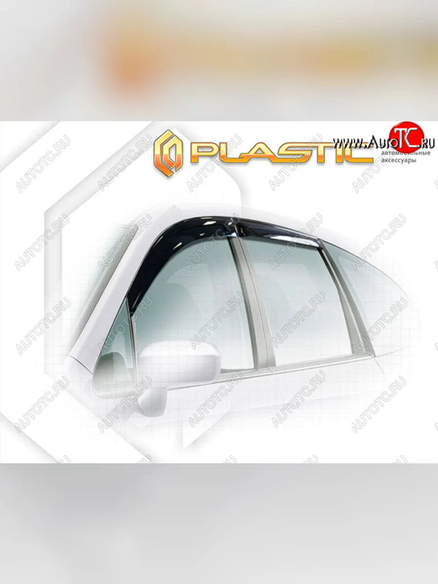 Ветровики дверей CA-Plastic  Honda Stream (2003-2006) 1 RN2,RN4, RN1, RN3, RN5 (Classic полупрозрачный, Без хром. молдинга)  В Кинешме Ивановской области
