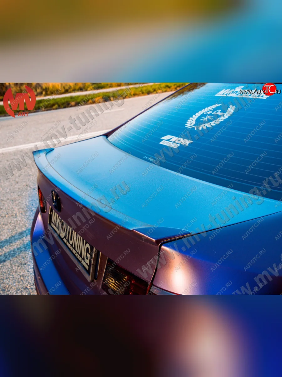 Лип спойлер на крышку багажника MV-Tuning  Honda Accord (2008-2013) 8 CU (Неокрашенный)  с доставкой в г. Керчь