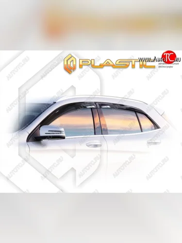 Ветровики дверей CA-Plastic (Classic полупрозрачный) Mercedes-Benz GLA X156 дорестайлинг (2013-2017)