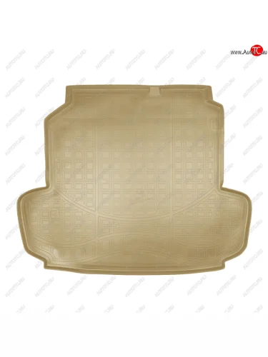 Коврик багажника Unidec (седан) (Бежевый) Peugeot 408  дорестайлинг (2010-2017)