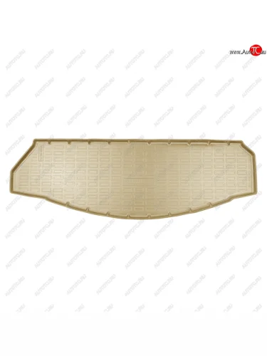 Коврик багажника Unidec (разложенный 3 ряд) (Бежевый) Renault Grand Scenic R9 дорестайлинг (2016-2020)
