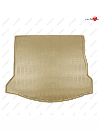 Коврик багажника Unidec (cложенный 3 ряд) (Бежевый) Renault Grand Scenic R9 дорестайлинг (2016-2020)