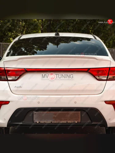 Лип спойлер MV-Tuning KIA Rio  4 FB (2016-2020) дорестайлинг седан
