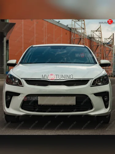 Реснички на фары MV-Tuning KIA Rio ( 4 FB,  4 YB) (2016-2020) дорестайлинг седан, дорестайлинг, хэтчбэк