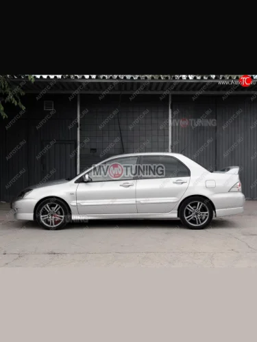 Пороги накладки Sport 2.0 Mitsubishi Lancer  9 CS (2003-2009) седан 1-ый рестайлинг, седан 2-ой рестайлинг