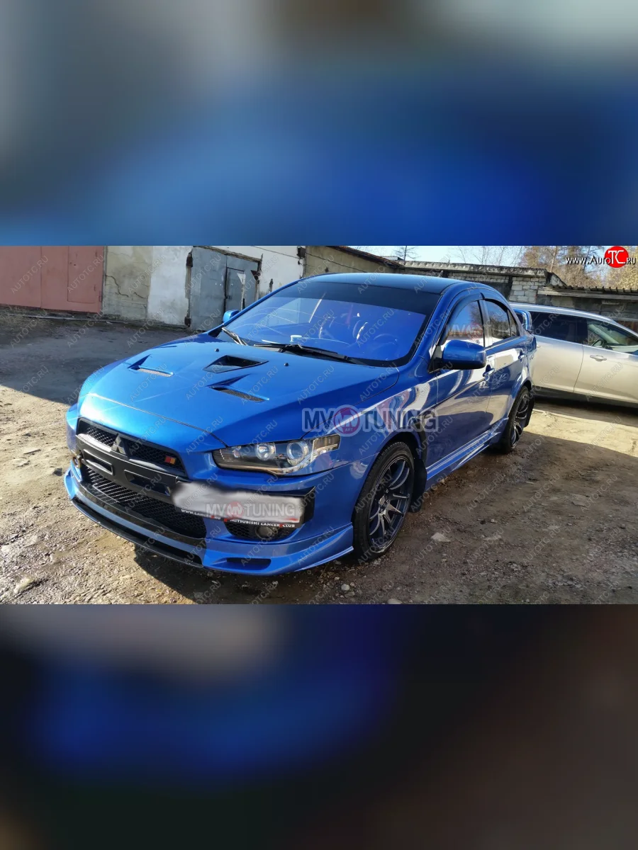 Пороги накладки RPM Mitsubishi Lancer 10 CY седан рестайлинг (2011-2017) (Неокрашенные)  в Перми Пермском крае