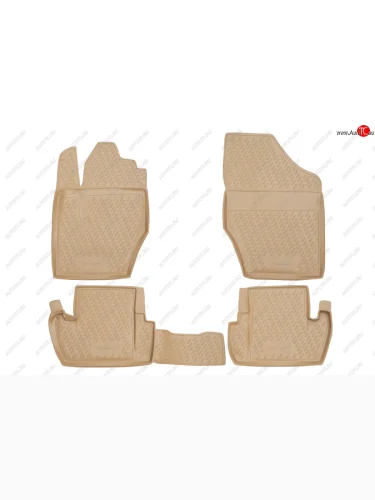 Коврики в салон Element (полиуретан) (Бежевые) Peugeot 308 T7 универсал дорестайлинг (2007-2011)