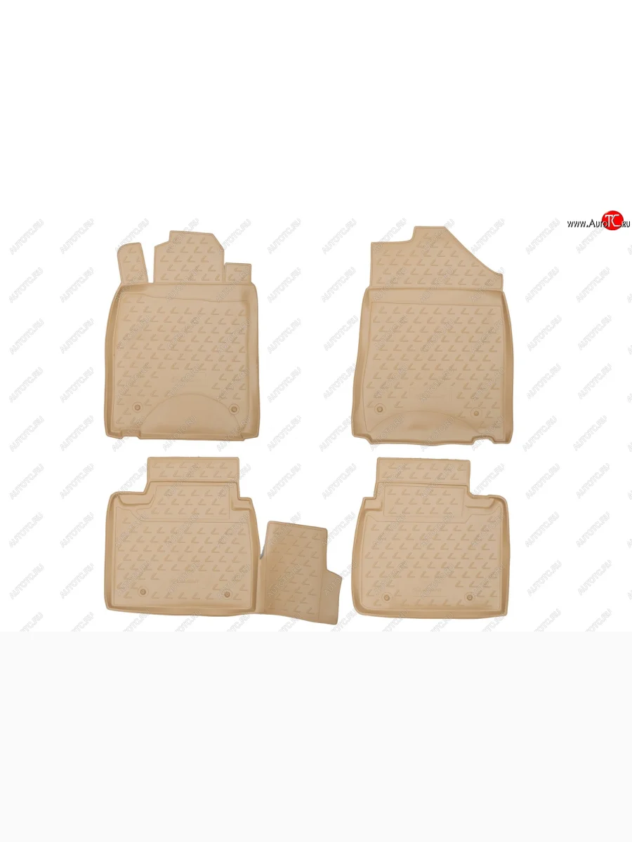 Коврики в салон Element (полиуретан)  Lexus ES350 (2009-2012) XV40 (Бежевые)  в Керчи Республика Крым