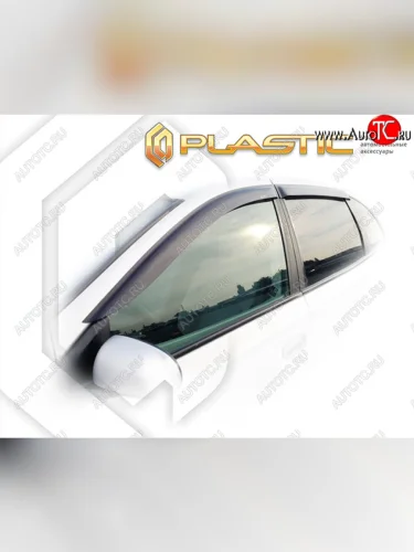 Ветровики дверей CA-Plastic (Classic полупрозрачный) Nissan Tino V10 доресталийнг (1998-2003)