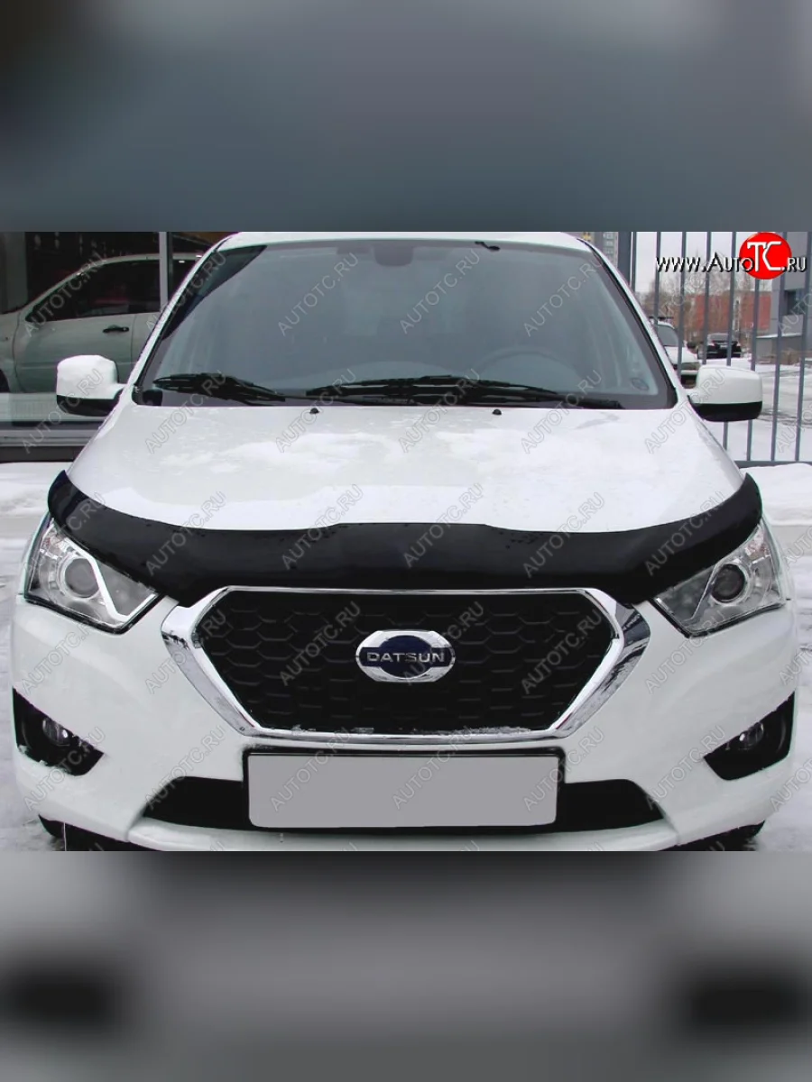 Дефлектор капота SIM Datsun on-DO седан дорестайлинг (2014-2019)  с доставкой в г. Керчь