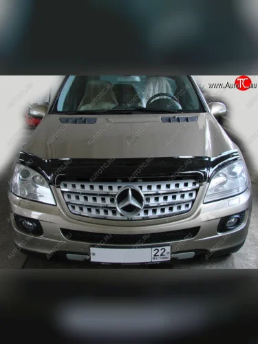 Дефлектор капота SIM Mercedes-Benz ML class  W164 (2005-2011) дорестайлинг, рестайлинг