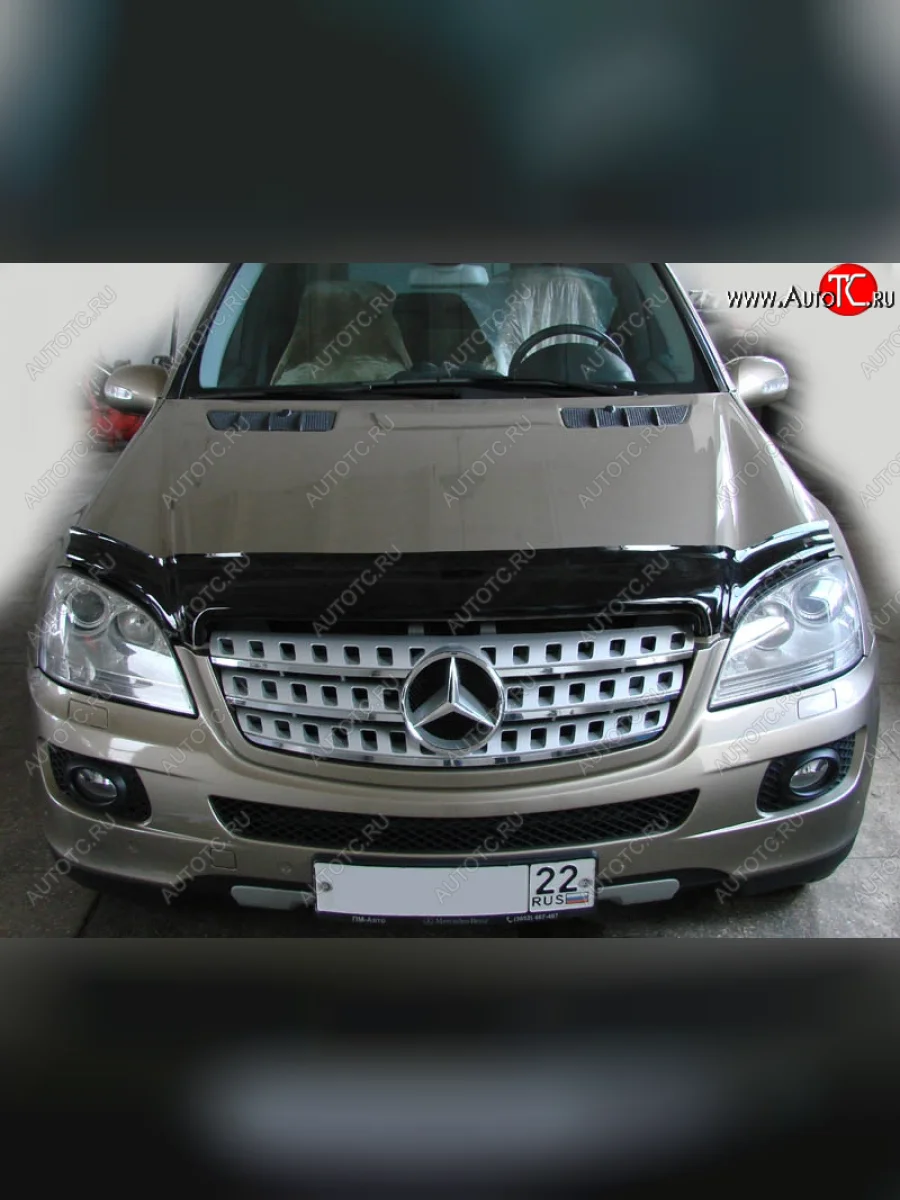Дефлектор капота SIM  Mercedes-Benz ML class (2005-2011) W164  в Самаре Самарской области