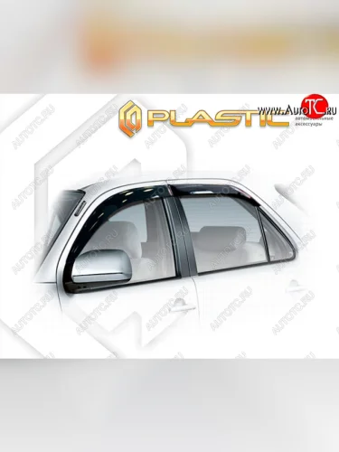 Дефлектора окон (Crew) CA-Plastic (Classic полупрозрачный) Toyota Fortuner  AN50/AN60 (2008-2011) 1-ый рестайлинг