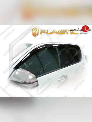 Дефлектора окон CA-Plastic (Classic полупрозрачный) Toyota Hilux  AN120 (2020-2025) 2-ой рестайлинг