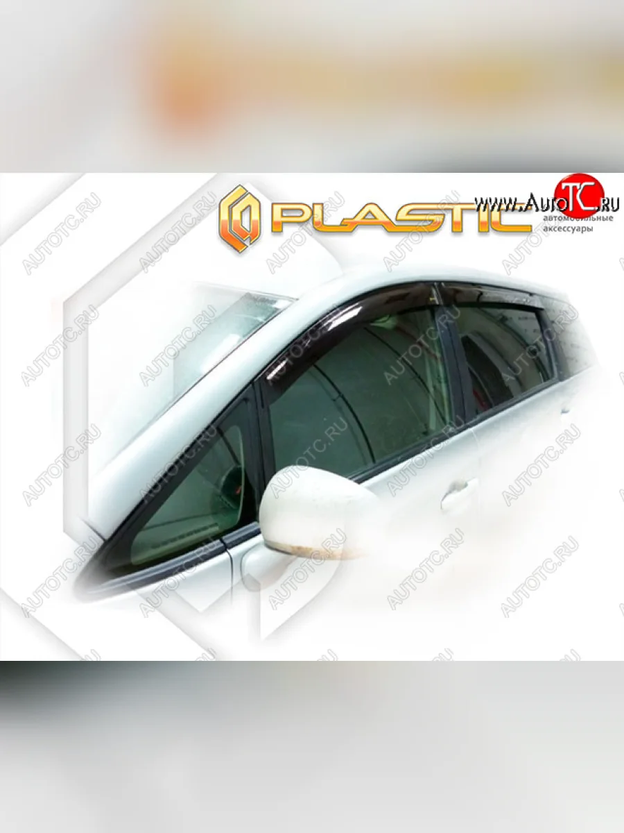 Дефлектора окон CA-Plastic Toyota Wish XE20 дорестайлинг (2009-2012) (Classic полупрозрачный, Без хром. молдинга)  в Воронеже Воронежской области