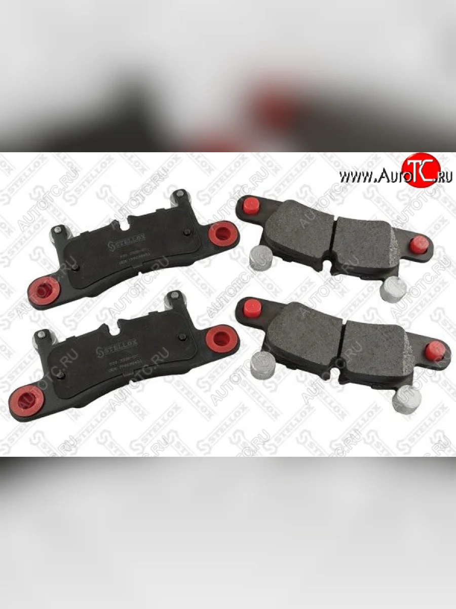 Комплект задних тормозных колодок STELLOX (187.4*17*76) Porsche Cayenne 955 (2002-2006)  с доставкой в г. Керчь