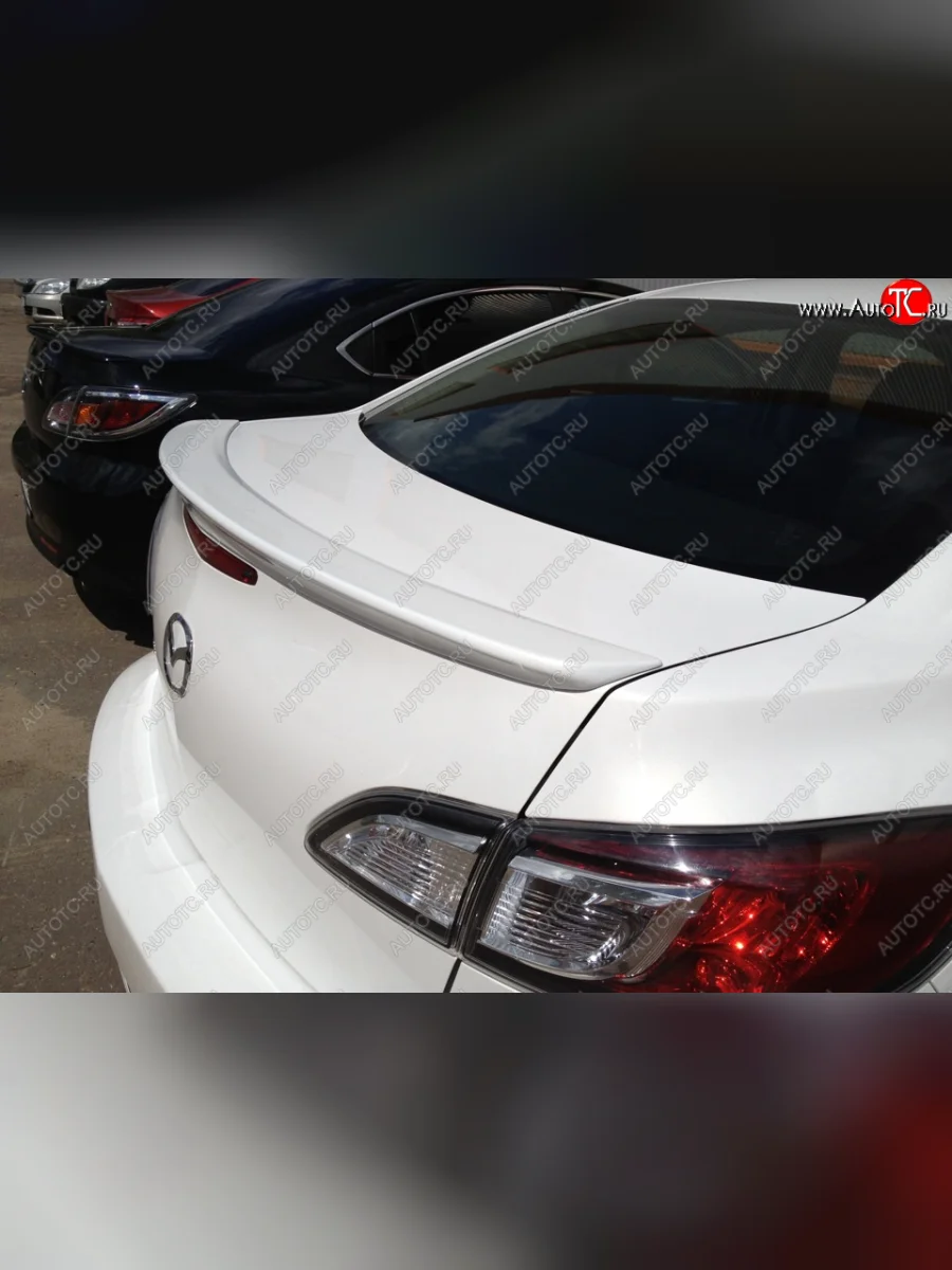 Лип спойлер MV-Tuning Mazda 3/Axela BL дорестайлинг седан (2009-2011) (Неокрашенный)  в Перми Пермском крае