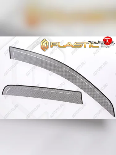 Дефлектора окон CA-Plastic (Шелкография чёрная) Toyota Voxy  минивэн (2001-2007) R60 дорестайлинг, R60 рестайлинг