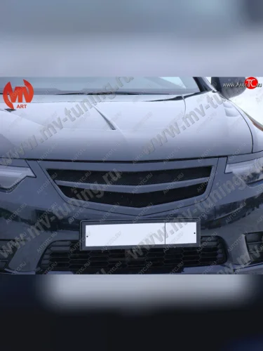 Решётка радиатора Sport (С сеткой) Honda Accord ( 8 CU,  8 CW) (2011-2013) седан рестайлинг, универсал рестайлинг