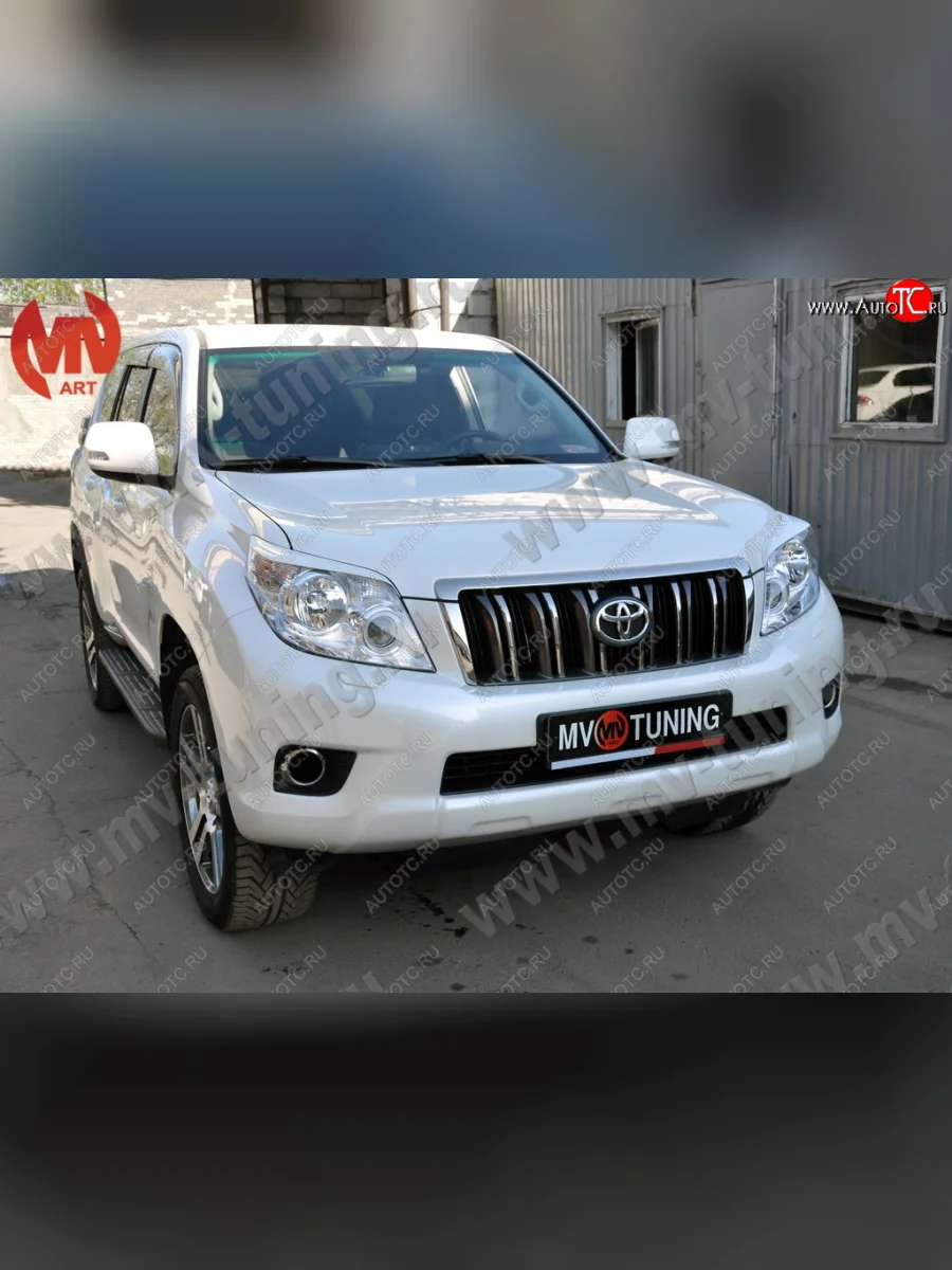 Реснички на фары JAOS  Toyota Land Cruiser Prado (2009-2013) J150 (Неокрашенные)  с доставкой в г. Керчь