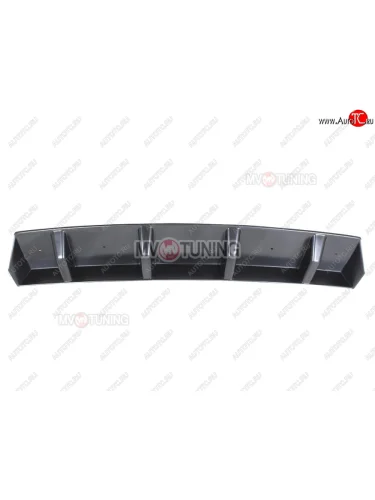 Накладка бампера (диффузор) MV-Tuning (Глянец) Skoda Octavia  A7 (2012-2020) дорестайлинг лифтбэк, рестайлинг лифтбэк