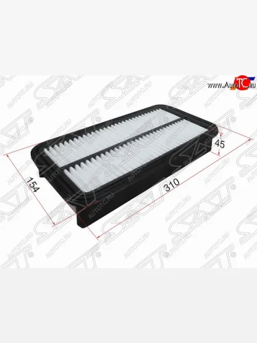 Фильтр воздушный двигателя (154*310*45 3SFE/4SFE/5EFE/7AFE/2VZ/4AFE/4AGE) SAT Toyota Caldina ( T190,  T210) - Camry  V20