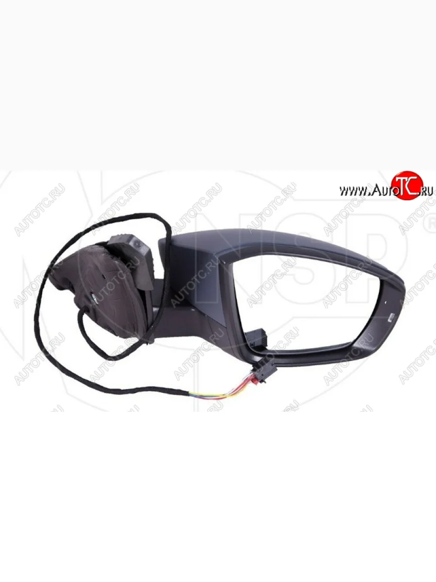 Зеркало заднего вида правое (6 контактов) Skoda Octavia A7 дорестайлинг лифтбэк (2012-2017) (Неокрашенное)  в Самаре Самарской области