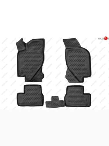 Коврики салона (повышенная износостойкость) FORMAT 3D (Чёрные) Datsun on-DO седан дорестайлинг (2014-2019)