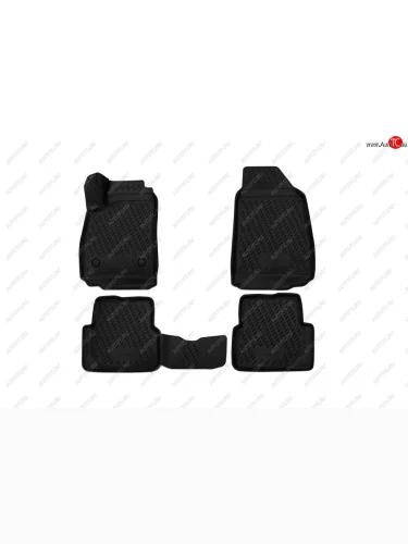 Коврики салона (полиуретан) Element 3D (Чёрные) Ravon R4 (2016-2020)