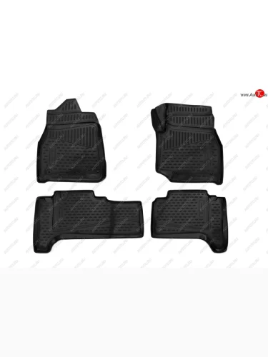 Коврики салона (полиуретан) Element 3D (Чёрные) Toyota Land Cruiser  J105 (1998-2007)