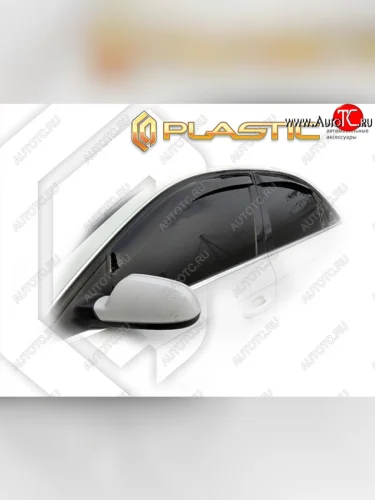 Ветровики дверей CA-Plastic (Classic полупрозрачный) Audi A4 B8 дорестайлинг, седан (2007-2011)