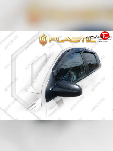Ветровики дверей CA-Plastic Classic полупрозрачный (Classic полупрозрачный) Chevrolet Aveo T250 хэтчбек 5 дв рестайлинг (2006-2011)