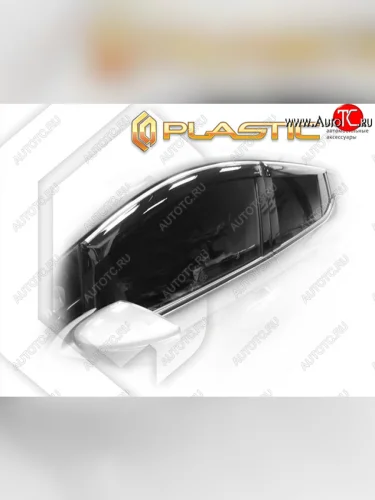 Дефлектора окон CA-Plastic (серия Classic полупрозрачный) Nissan Leaf  2 (ZE1) (2017-2025)