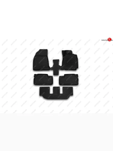 Коврики салона (полиуретан) Element 3D (Чёрные) Toyota Wish  XE10 (2003-2009) дорестайлинг, рестайлинг