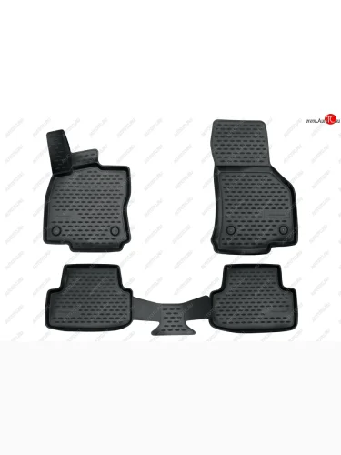 Коврики салона (полиуретан) Element 3D (Чёрные) Volkswagen Golf  7 Mk7 (2012-2020) хэтчбэк 5 дв. дорестайлинг, хэтчбэк 5 дв. рестайлинг