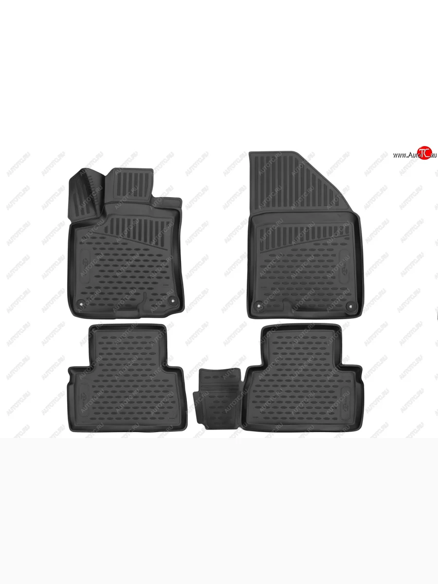 Коврики салона (повышенная износостойкость) 3D FORMAT Geely Coolray SX11 дорестайлинг (2018-2023) (Чёрные)  в Керчи Республика Крым