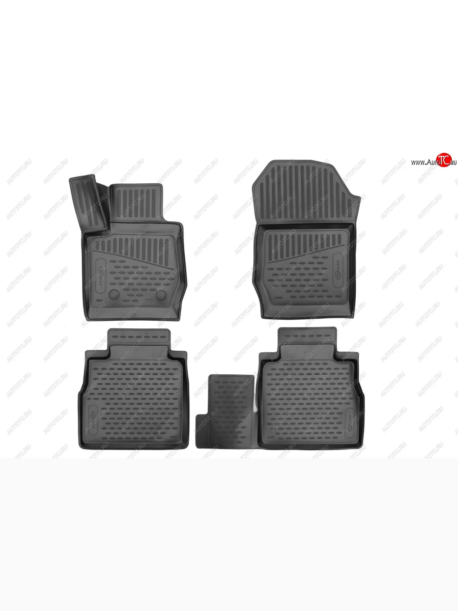 Коврики салона (повышенная износостойкость) FORMAT 3D  Great Wall Poer (2021-2025) (Чёрные)  в Воронеже Воронежской области