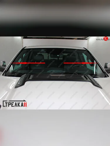 Водостоки (дефлектора) лобового стекла Стрелка 11 RAM 1500 DT CREW Cab (2018-2024)