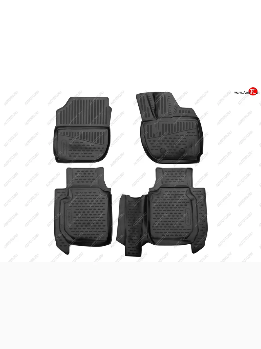 Коврики салона (полиуретан) Element 3D  Honda HR-V (2014-2021) RU (Чёрные)  в Перми Пермском крае