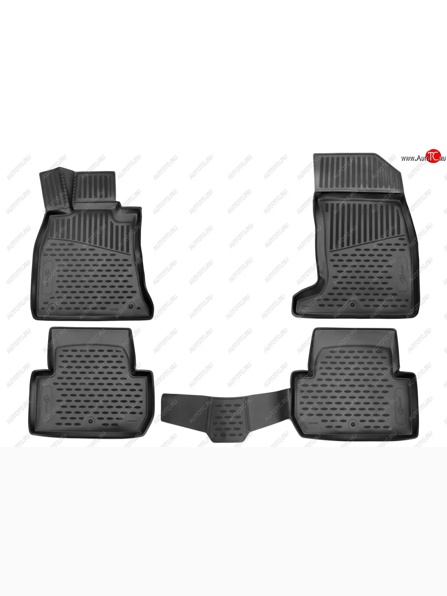 Коврики салона (повышенная износостойкость) FORMAT 3D KIA Stinger (2017-2025) (Чёрные)  в Перми Пермском крае