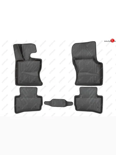 Коврики салона (полистар) KVEST 3D (Чёрные) Land Rover Range Rover Velar 1 L560 дорестайлинг (2017-2022)