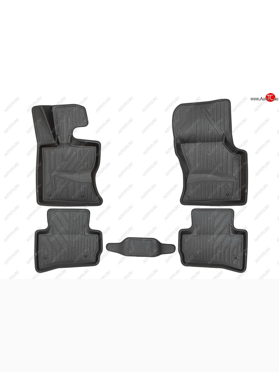 Коврики салона (полистар) KVEST 3D Land Rover Range Rover Velar 1 L560 дорестайлинг (2017-2022) (Чёрные)  в Керчи Республика Крым