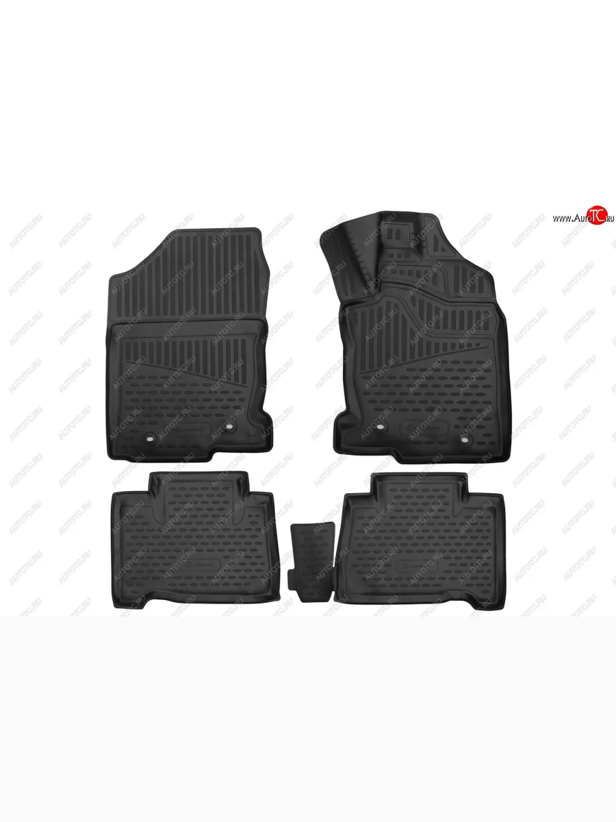 Коврики салона (полиуретан) Element 3D  Lexus NX200 (2014-2017) Z10 (Чёрные)  в Керчи Республика Крым