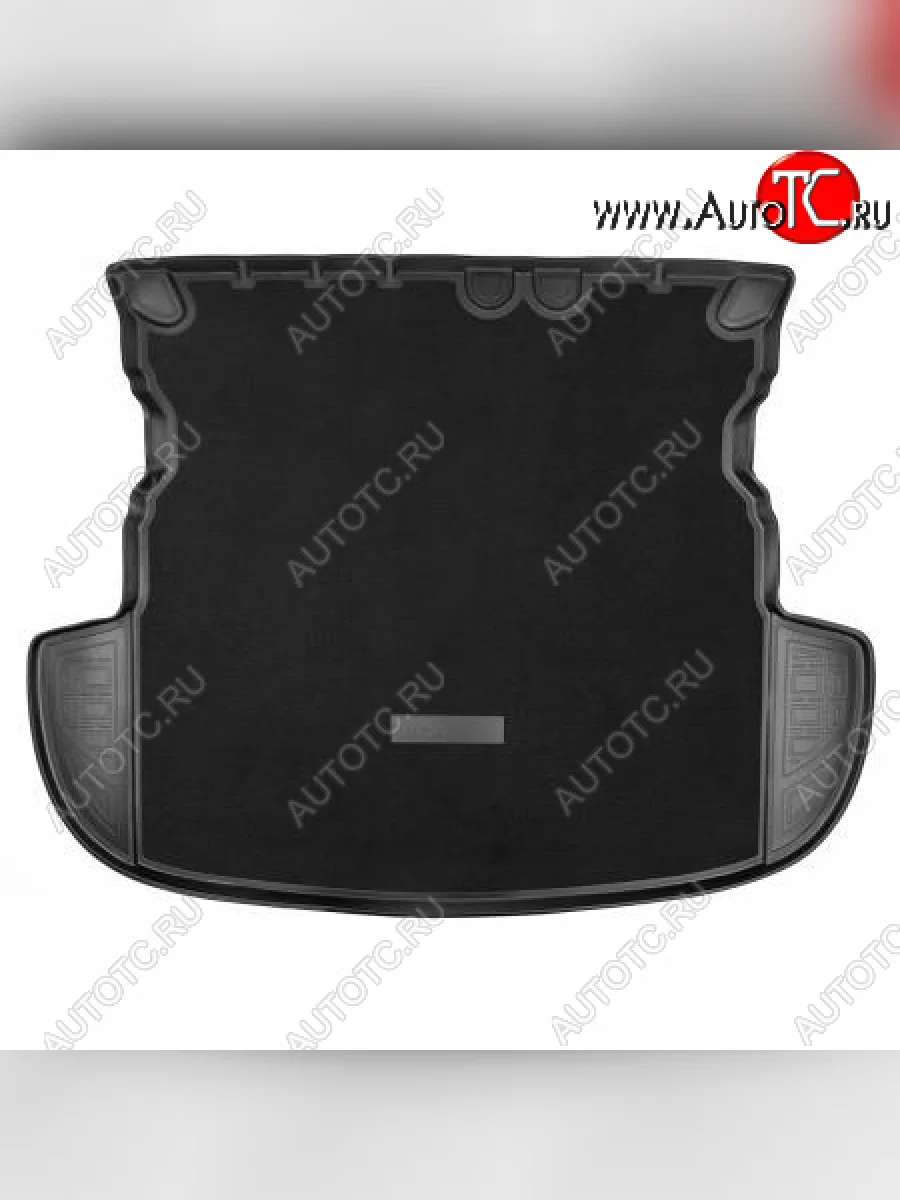 Комбинированый коврик багажника (без органайзера) Unidec Mitsubishi Outlander GF дорестайлинг (2012-2014) (Чёрный)  в Керчи Республика Крым