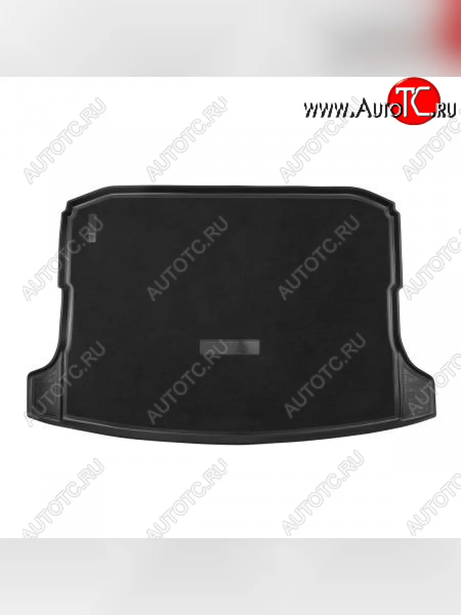 Комбинированый коврик багажника (монопривод с ушами) Unidec Skoda Karoq NU7 дорестайлинг (2017-2021) (Чёрный)  в Керчи Республика Крым