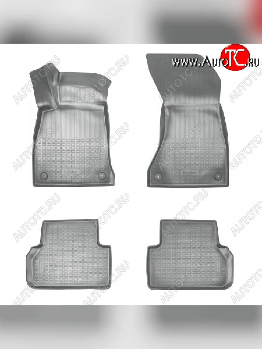 Коврики салона Unidec Audi A4 B9 дорестайлинг,седан (2016-2020) (Серые)  в Керчи Республика Крым