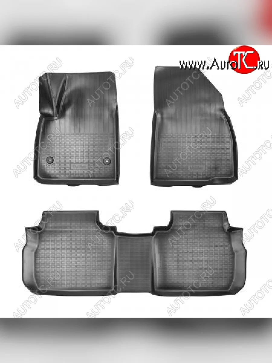 Коврики салона (1 и 2 ряд 6 мест) Unidec Cadillac XT6 C1TL (2019-2025) (Чёрные)  в Перми Пермском крае