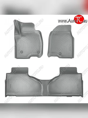 Коврики салона (1 и 2 ряд) Unidec (Серые) Chevrolet Tahoe GMT T1XX   (2019-2022)