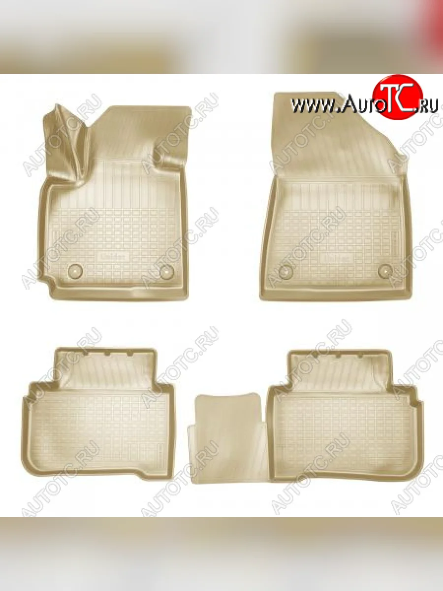 Коврики салона Unidec  Changan CS55 Plus (2021-2025) (Бежевые)