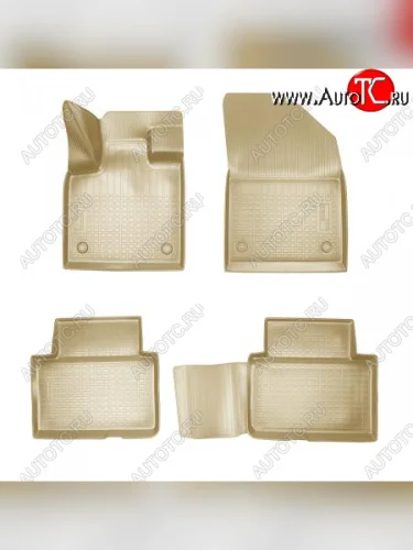 Коврики салона Unidec (Бежевые) EXEED VX дорестайлинг (2020-2023)